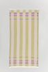 Vesta peshtemal with woven block pattern and reversible double-sided design