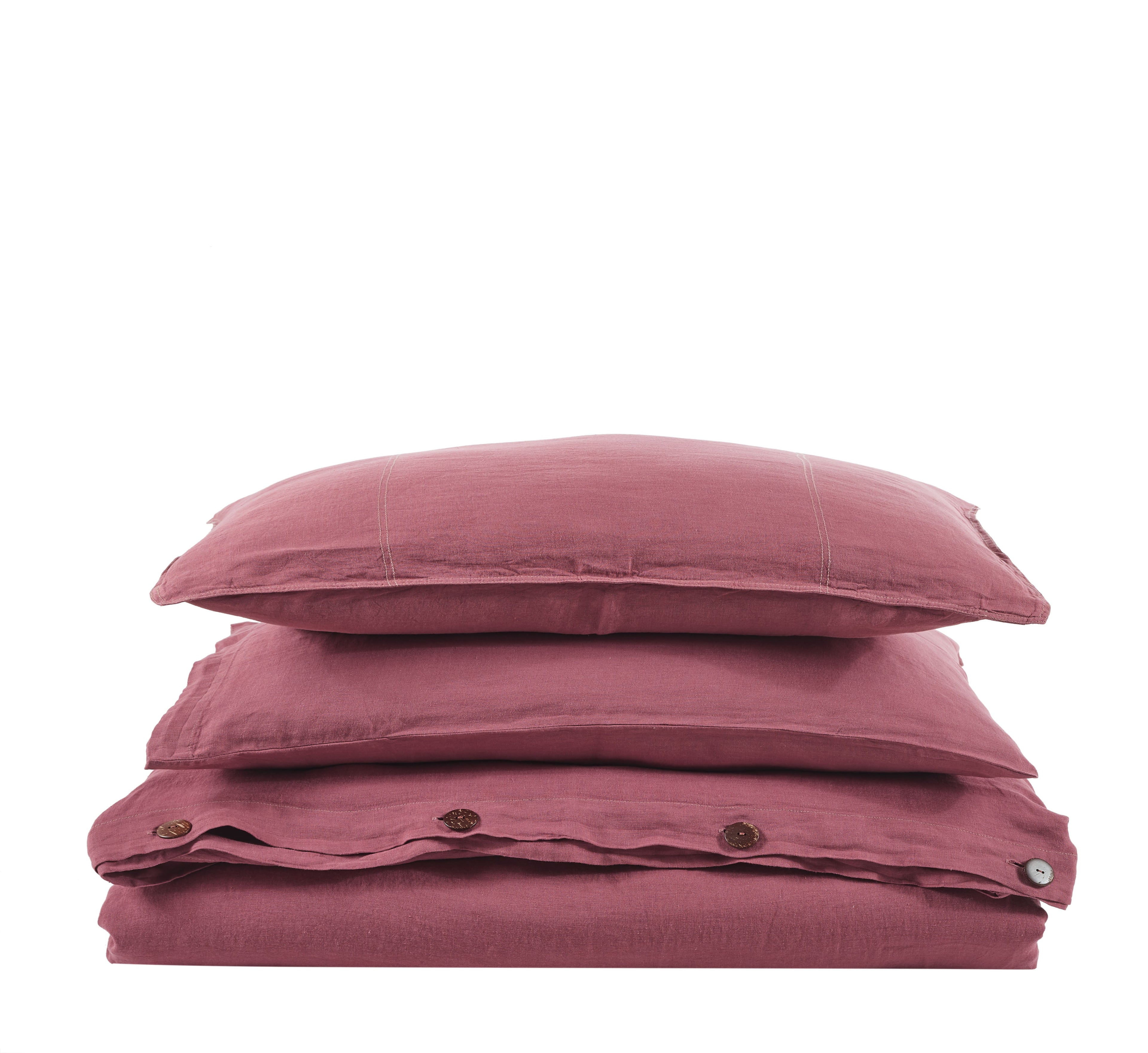 Galya Linen Duvet Cover Set with Bag