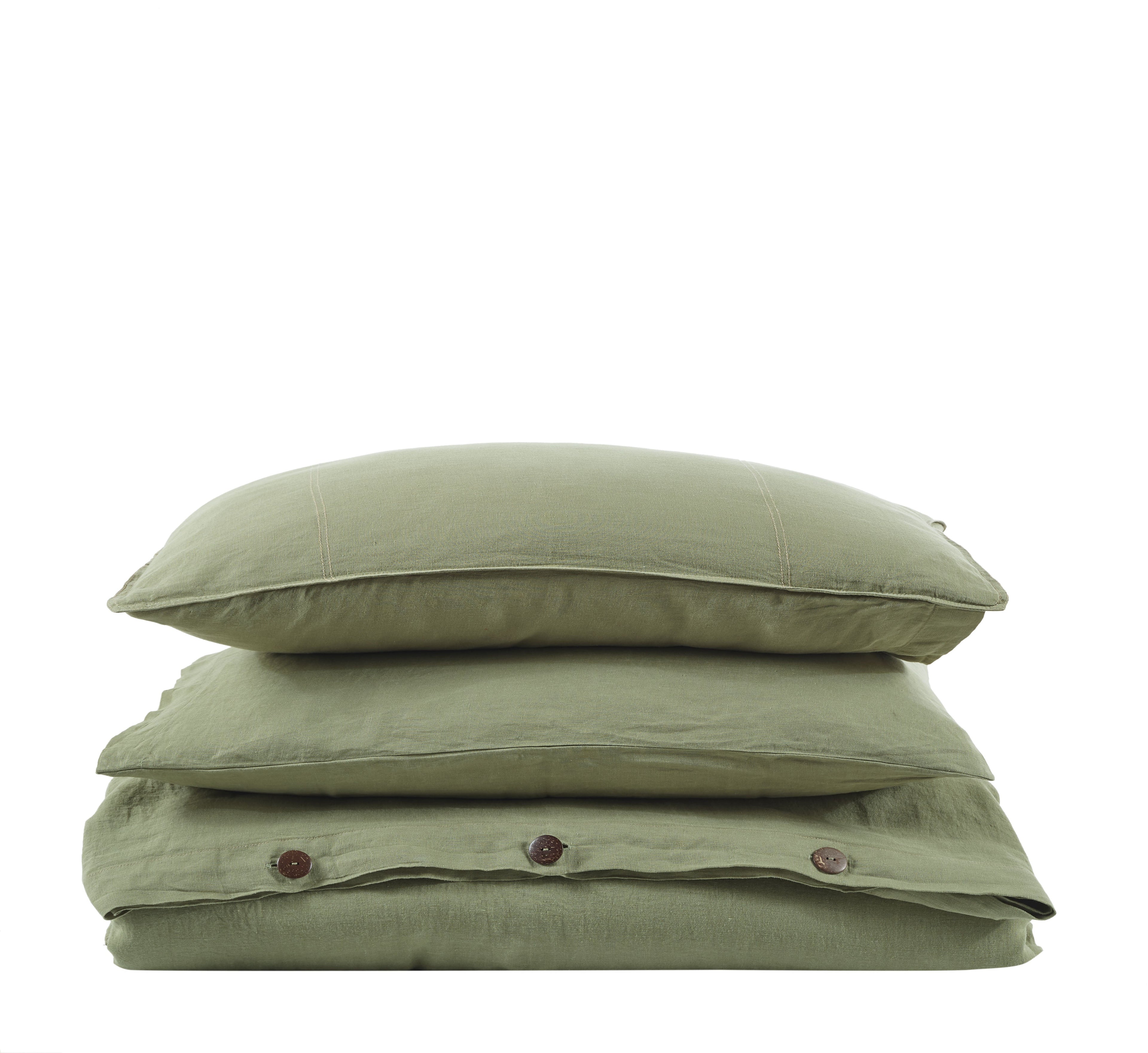 Galya Linen Duvet Cover Set with Bag