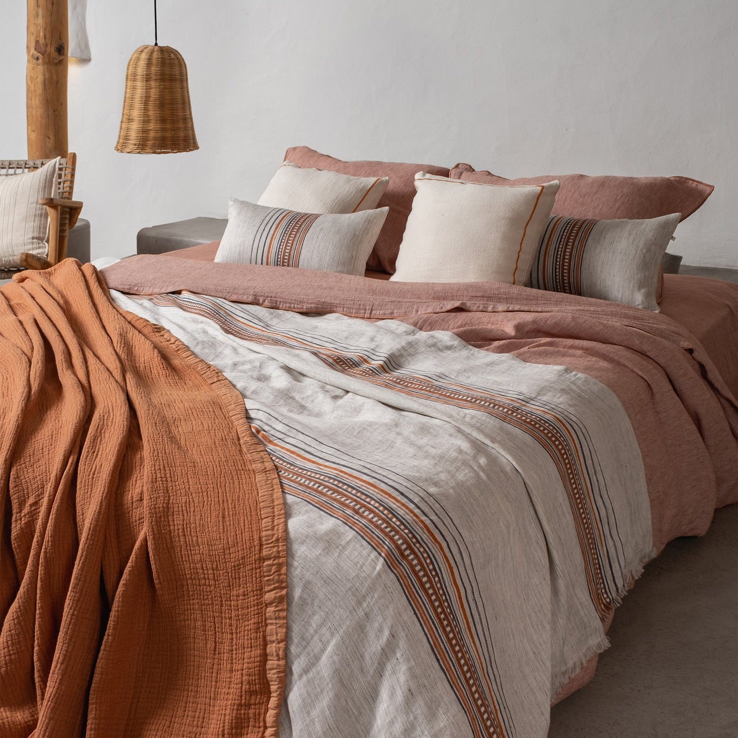 Costa Linen Duvet Cover Set