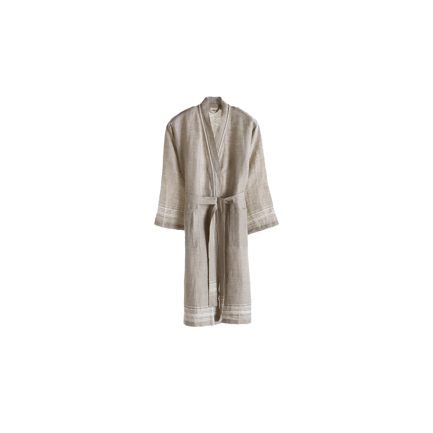 Marl Linen Bathrobe