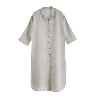 Elena Linen Beach Dress