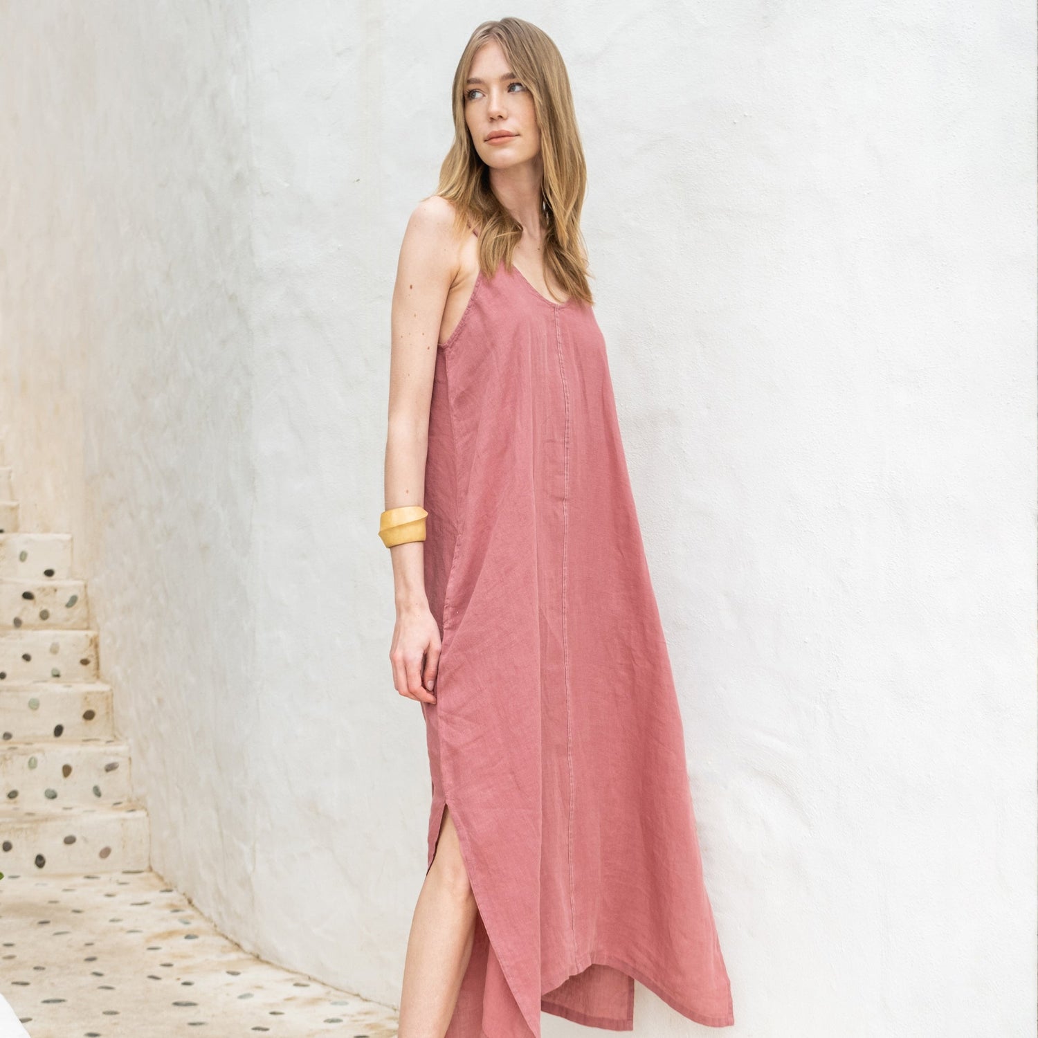 Amara %100 Linen Dress