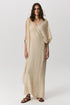 Brezza beach dress with adjustable shoulder ties and flowing silhouette