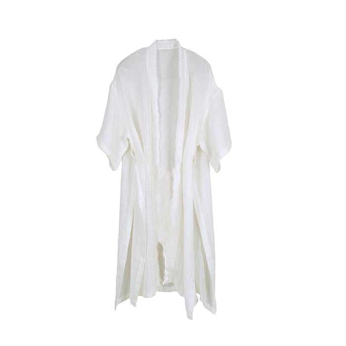 Vega Linen Beach Dress-Kimono