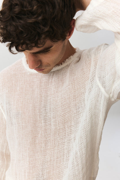 Sea Unisex Linen Top