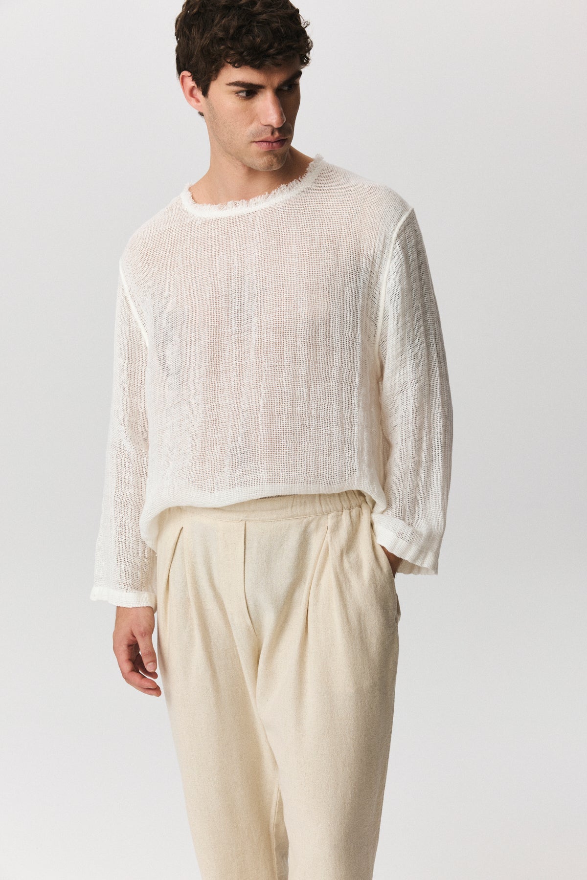 Sea Unisex Linen Top