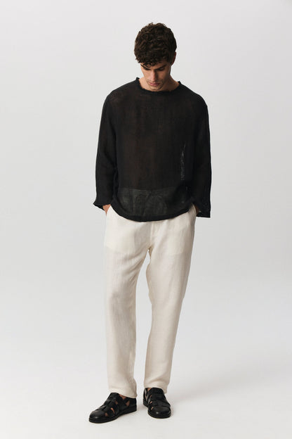 Sea Unisex Linen Top