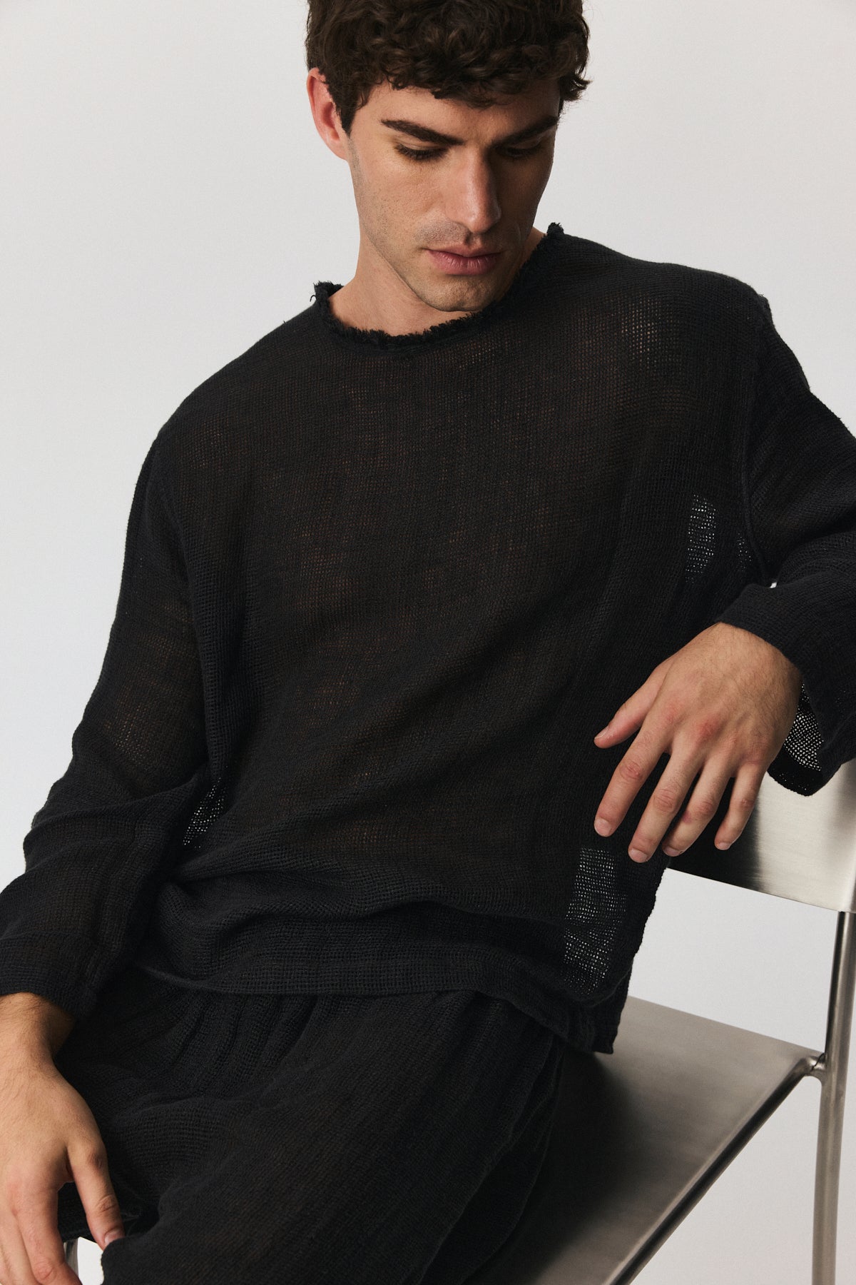 Sea Unisex Linen Top