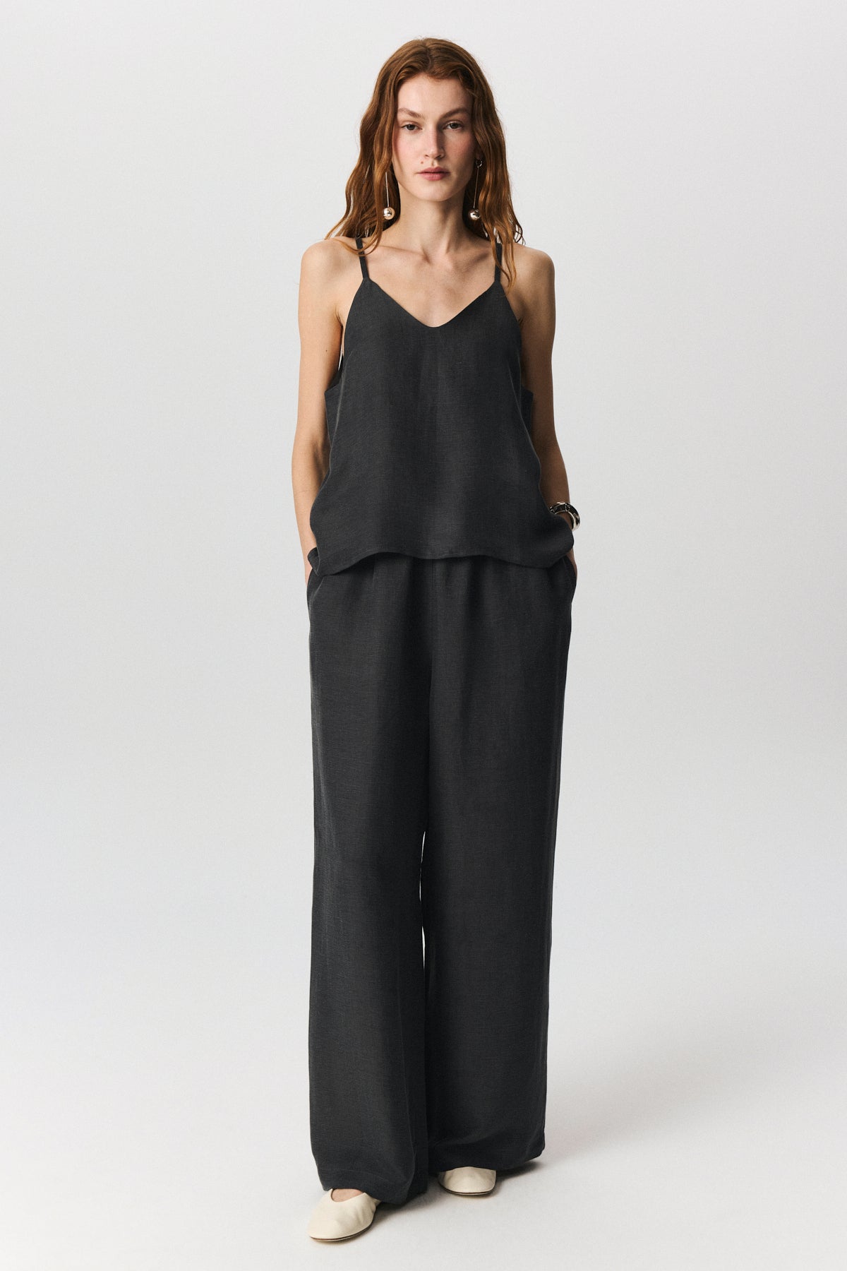 Seta Linen Cupro Trousers