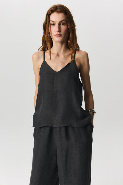 Seta Linen Cupro Top