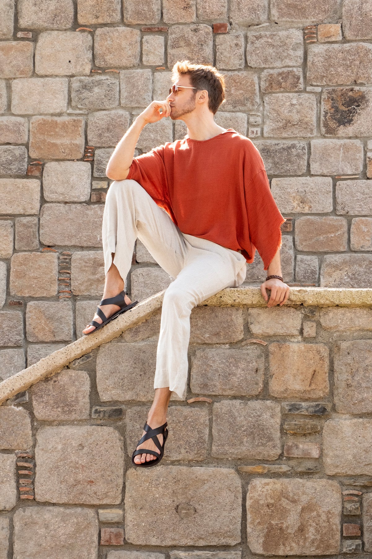 Arvin Linen Top