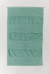 Sardes foot towel in mango yellow with self-striped cotton weave