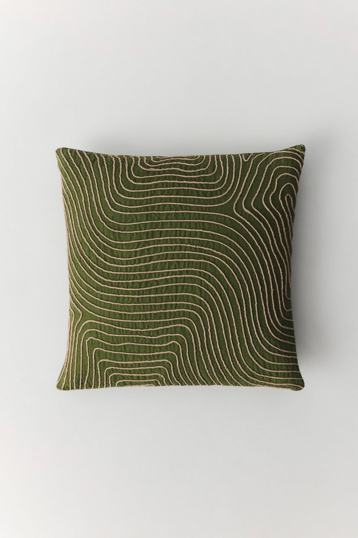 Pina linen cushion with traditional cordonnet textured weave