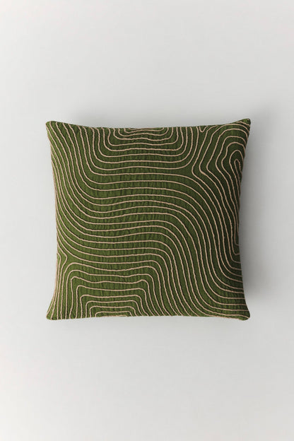 Pina linen cushion with traditional cordonnet textured weave