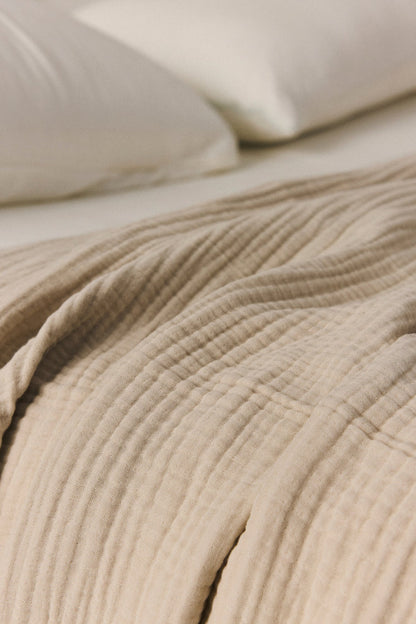 Zen Muslin Bed Cover