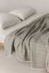 Milena muslin bed cover with layered cotton texture and natural finish