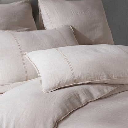 Galya Linen Duvet Cover Set with Bag