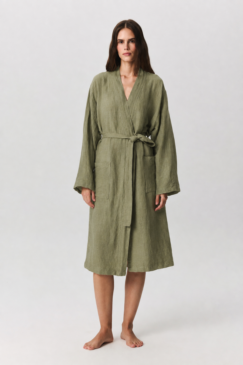 Lino Linen Bathrobe