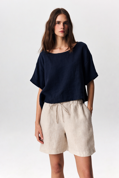 Ross Linen Blouse