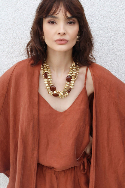 Seta Linen Cupro Top