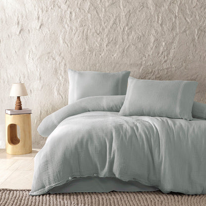 Marlen Muslin Cotton Duvet Cover Set