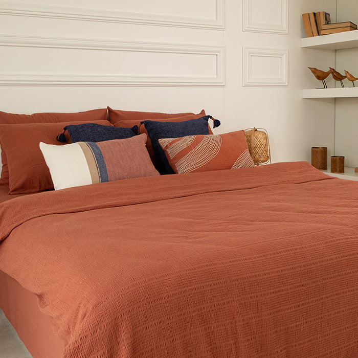 Riva Seer Sucker Duvet Cover Set