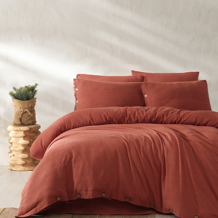 Riva Seer Sucker Duvet Cover Set