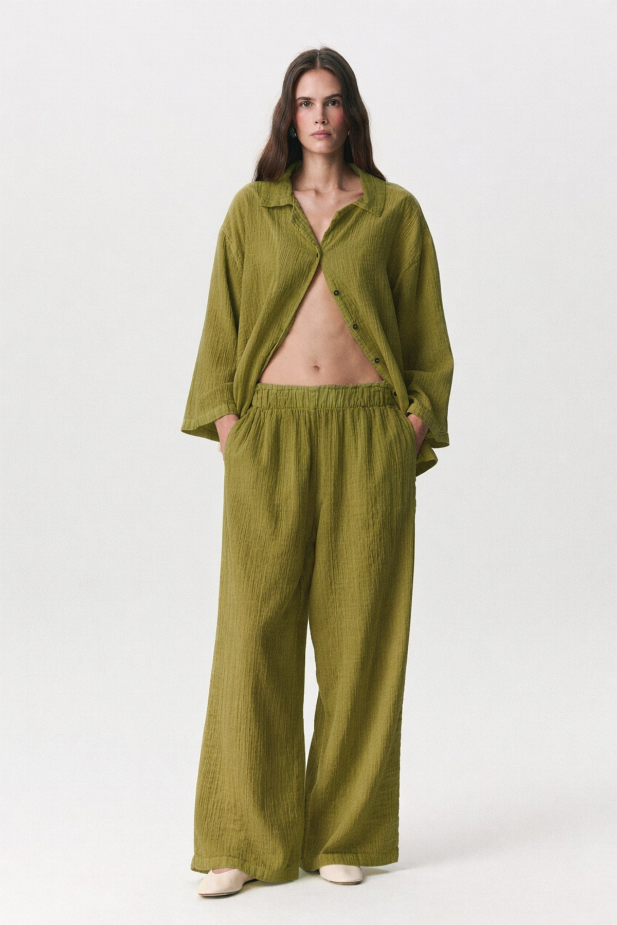Opia Cotton Gauze Trousers