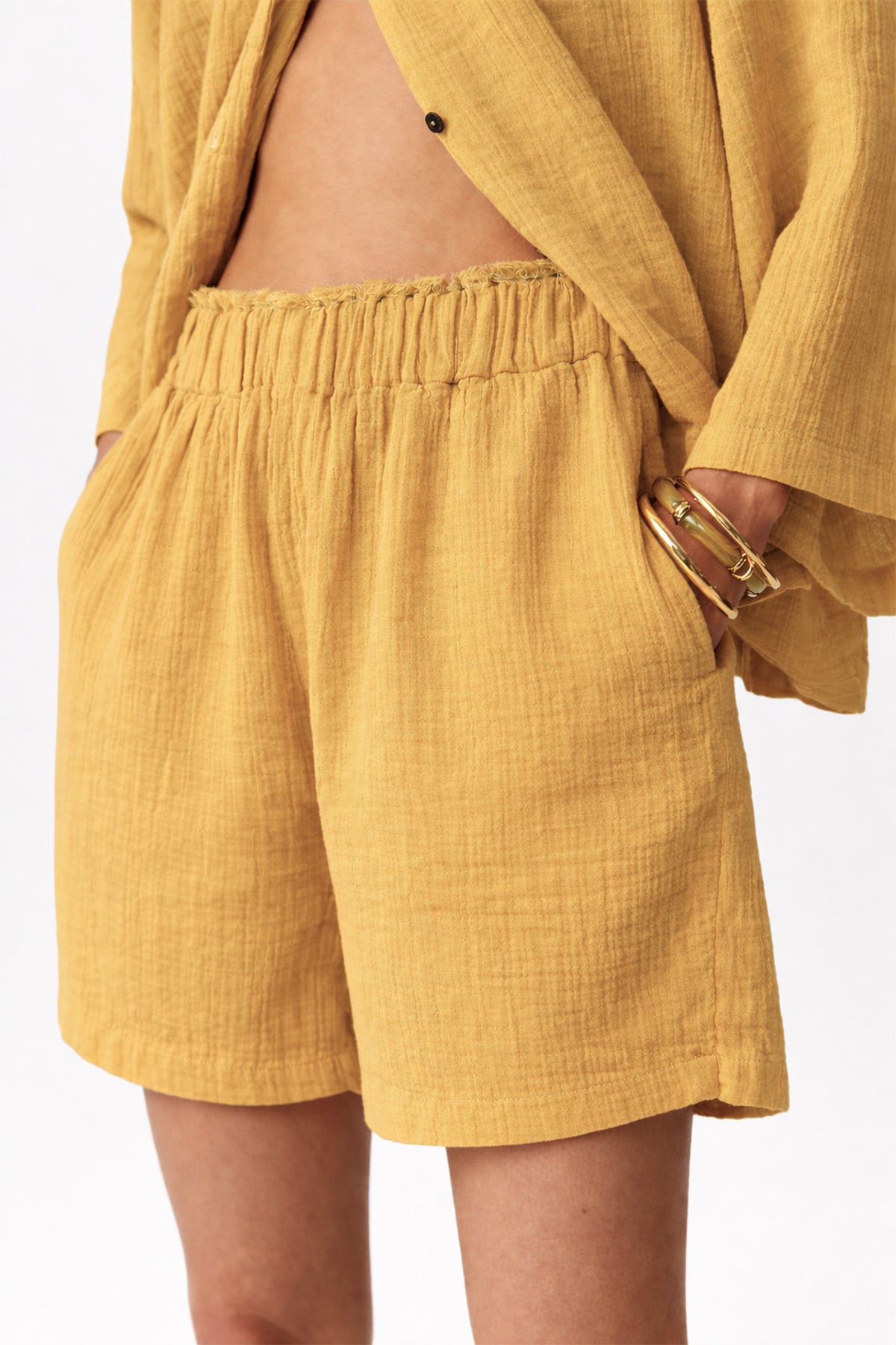 Opia Cotton Gauze Shorts
