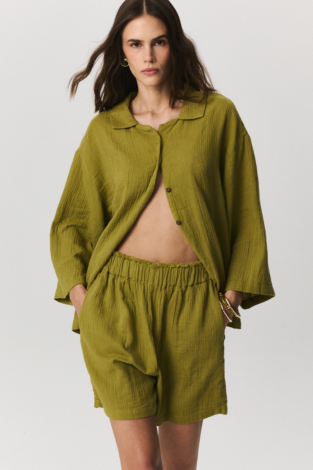 Opia Cotton Gauze Shorts