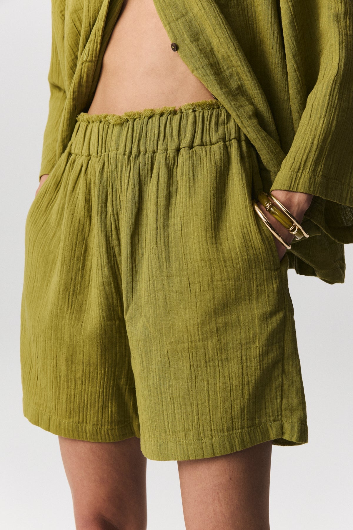 Opia Cotton Gauze Shorts