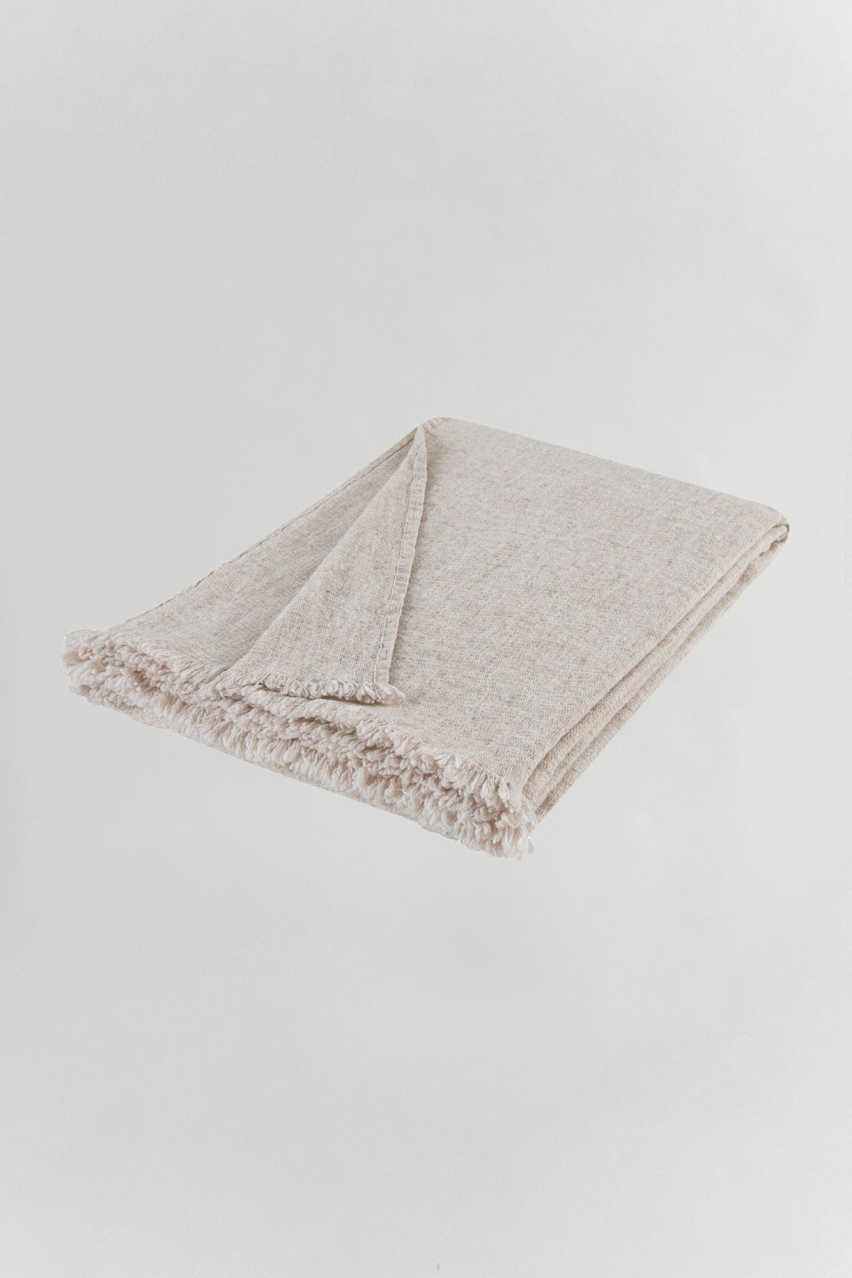 Oslo Wool Throw Gray