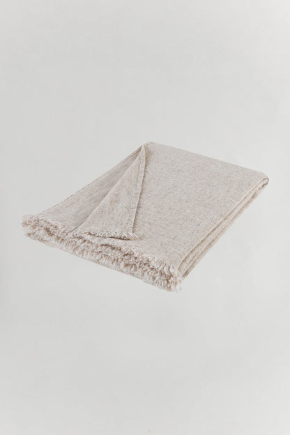 Oslo Wool Throw Gray