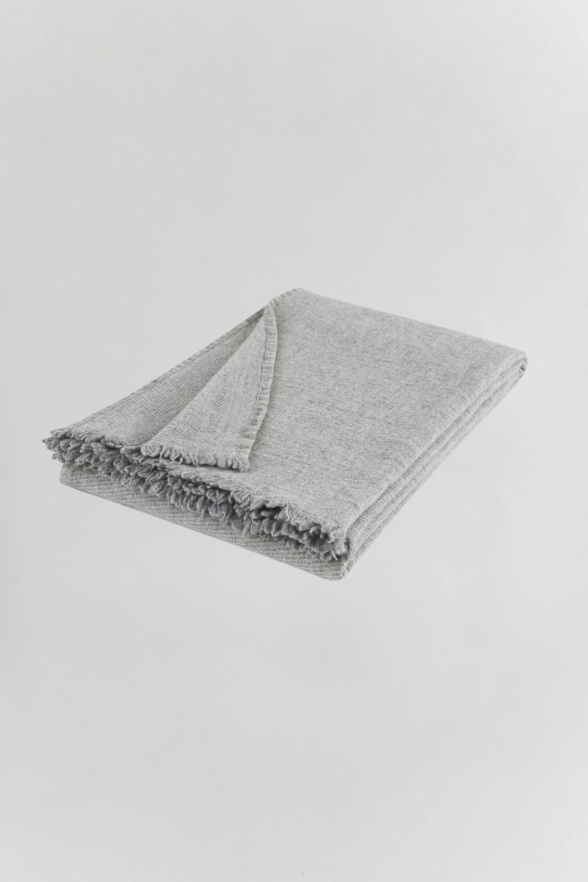 Oslo Wool Throw Gray