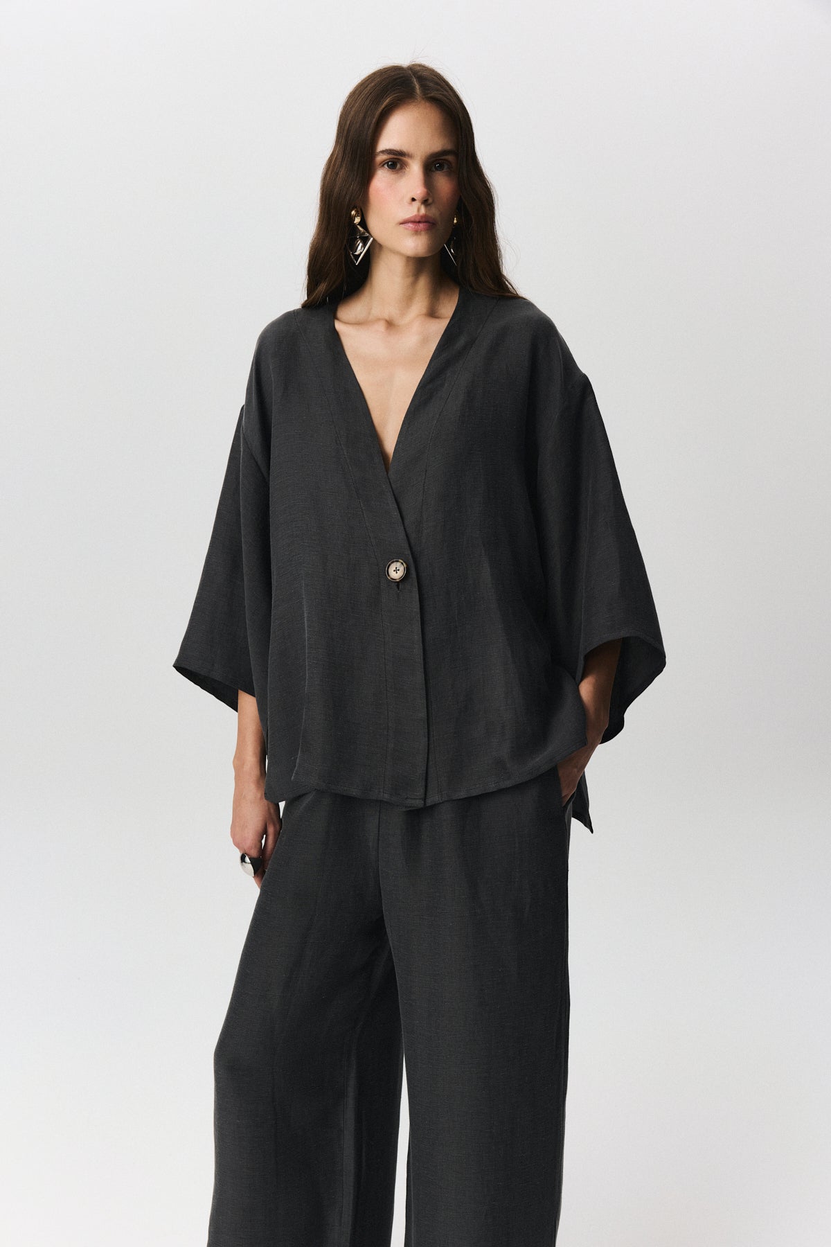 Seta Linen Cupro Jacket