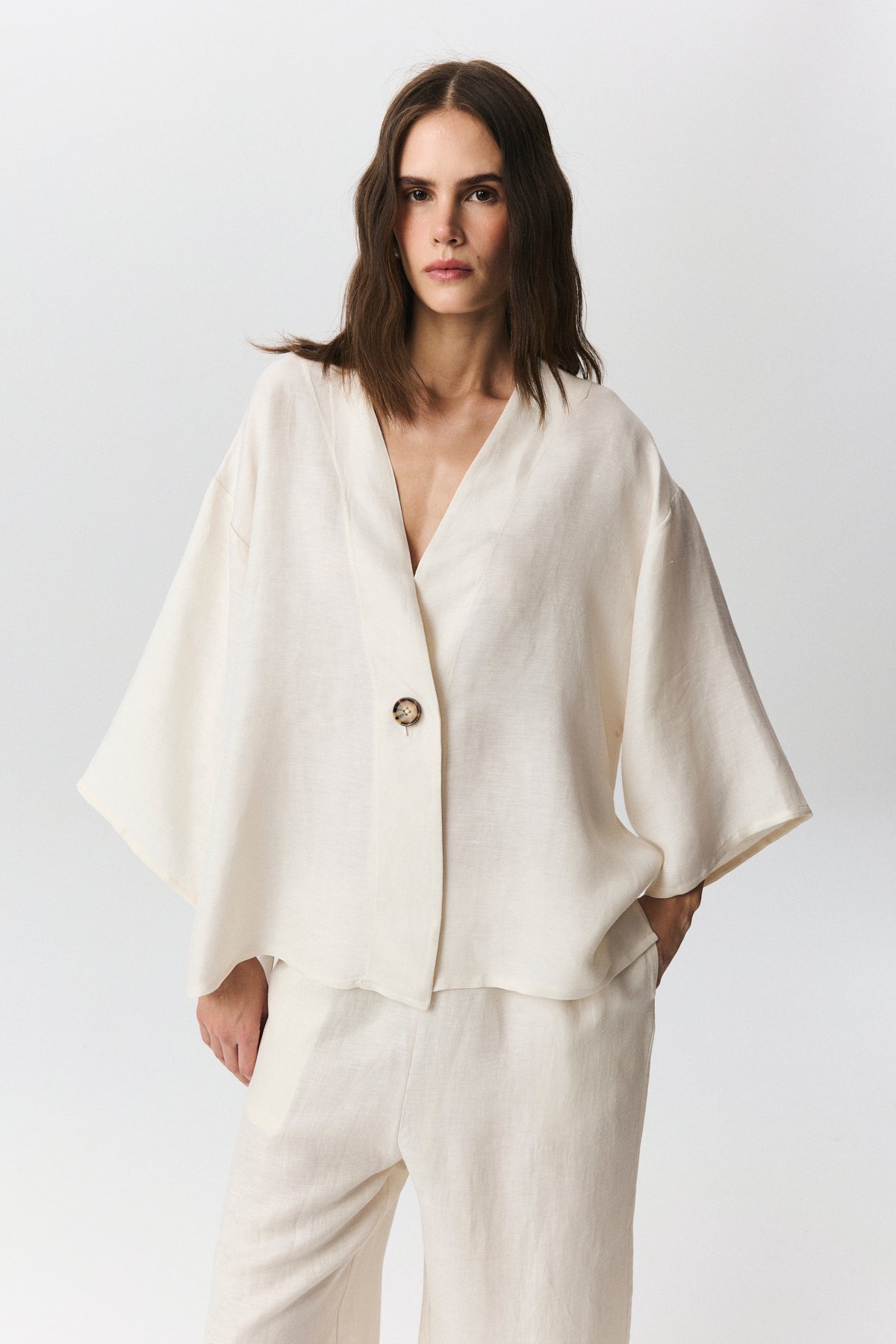 Seta Linen Cupro Jacket