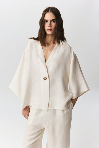 Seta Linen Cupro Jacket