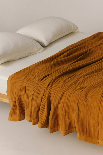 Zen Muslin Bed Cover